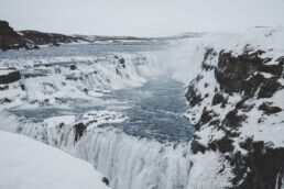 Gullfoss Iceland winter