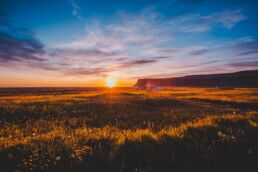 Sunset Breidavik Westfjord