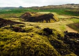 A crater somewhere in the Iceland