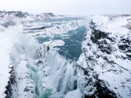 Gullfoss waterfall in Iceland