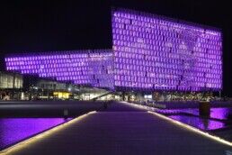 Harpa Concert Hall in Iceland's capital, Reykjavík