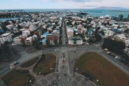 A view overlooking the city of Reykjavík