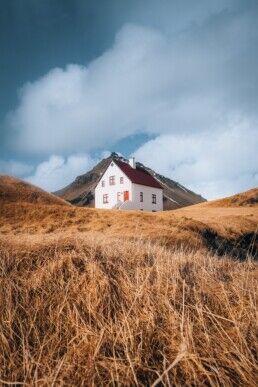 Arnarstapi village in Snaefellsnes in Iceland