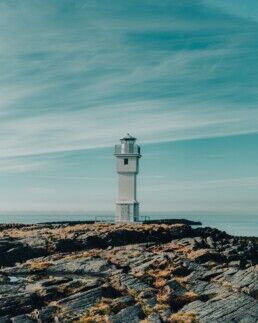 Akranes lighthouse in Iceland