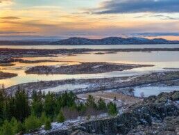 winter in Þingvellir in Iceland