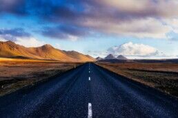 exploring Snaefellsnes in summer in iceland