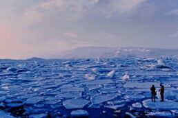 watching ice sheets breaking in Iceland