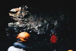 lava caving Iceland