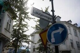 Laugavegur street in Reykjavik