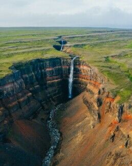 hengifoss waterfall