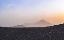 A mountain range in Iceland